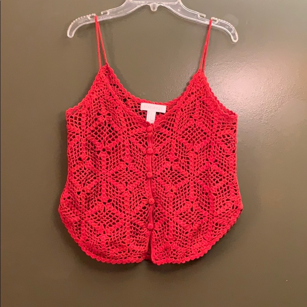 Forever 21 crocheted crop top